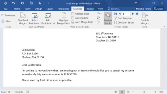word for mac 2016 labels mail merge